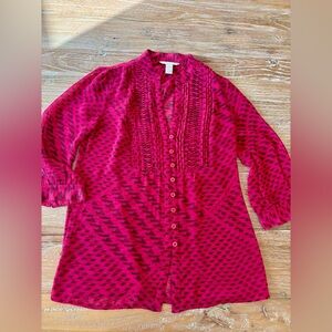 Women’s banana republic shear three-quarter length top (xs)